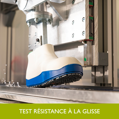 test résistance à la glisse
